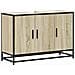 Mobile Lavabo Bagno Rovere Sonoma 90x33x60 Cm Legno Multistrato - Foto miniatura 2