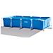 Piscina Fuori Terra - Rettangolo - 450x220x84 Cm - Blu - Include Accessori Coordinati Cb15 - Foto miniatura 4