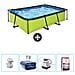 Piscina Fuori Terra - Rettangolo - 300x200x65 Cm - Groen - Include Accessori Coordinati Cb54 - Foto miniatura 1