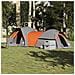 Tenda da Campeggio 5 Persone Grigio e Arancione Impermeabile - Foto miniatura 1