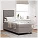 Letto a Molle con Materasso & Luce LED Taupe 80x200 cm Tessuto - Foto miniatura 2