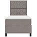Letto a Molle con Materasso & Luce LED Taupe 80x200 cm Tessuto - Foto miniatura 8