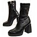 Stivaletto Con Tacco Kaliope Nero Nero Materiale Sintetico E Tessile - Foto miniatura 1
