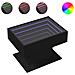 Tavolino Salotto con LED Nero 70x50x45 cm Legno Multistrato - Foto miniatura 1