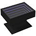 Tavolino Salotto con LED Nero 70x50x45 cm Legno Multistrato - Foto miniatura 3