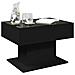 Tavolino Salotto con LED Nero 70x50x45 cm Legno Multistrato - Foto miniatura 5