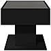 Tavolino Salotto con LED Nero 70x50x45 cm Legno Multistrato - Foto miniatura 7