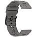 Cinturino In Silicone Universale Compatibile Con Samsung, Huawei E Garmin Grey 22 Mm - Foto miniatura 1