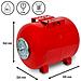 Vaso Di Espansione 50l, 6 Bar, Serbatoio A Pressione, Impianto Di Aumento Pressione, Serbatoio, Accumulo Acqua, Attacco 1"" Per Autoclave Domestica, Pompa Da Pozzo, Acciaio Verniciato, Booster, Orizzontale, Spessore Parete 0,9 Mm - Foto miniatura 4