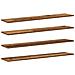 Scaffale 4 pcs Marrone 100 x 20 x 1.5 cm Legno multistrato - Foto miniatura 1