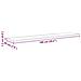 Scaffale 4 pcs Marrone 100 x 20 x 1.5 cm Legno multistrato - Foto miniatura 9