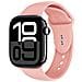 Bracciale Per Apple Watch 38 / 40 / 41 / 42mm In Silicone Liquido, Rosa - Foto miniatura 1
