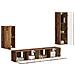 Set mobile TV 4 pcs Legno vecchio Legno multistrato - Foto miniatura 3