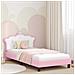Struttura letto bambini con testata Rosa 80 x 200 cm PU - Foto miniatura 2