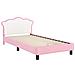 Struttura letto bambini con testata Rosa 80 x 200 cm PU - Foto miniatura 4