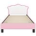 Struttura letto bambini con testata Rosa 80 x 200 cm PU - Foto miniatura 5