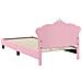 Struttura letto bambini con testata Rosa 80 x 200 cm PU - Foto miniatura 7