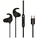 BRENDAN05B cuffia e auricolare Cablato A clip, In-ear Musica e Chiamate USB tipo-C Nero - Foto miniatura 1