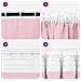 Tende Blackout con Anelli 2 pcs Rosa baby 175 x 140 cm - Foto miniatura 7