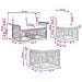 Set Divano da Giardino 10 pcs Grigio polyrattan - Foto miniatura 8