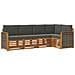 Set divano sezionale con cuscino 4 pcs Naturale e Antracite - Foto miniatura 1