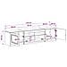 Mobile TV LED a 5 pezzi Rovere Artigianale Legno ingegnerizzato - Foto miniatura 7