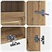 Mobile TV LED a 5 pezzi Rovere Artigianale Legno ingegnerizzato - Foto miniatura 8