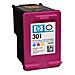 CH562EE Cartuccia Ink Originale 301 Ciano Gialla Magenta per HP Deskjet 1000 / 3050 aIO series Capacità 165 Pagine - Foto miniatura 2