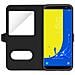 Custodia Galaxy J6 Sportellino 2x Finestre Cover Silicone - Nero - Foto miniatura 4