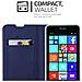 Custodia Compatibile Con Nokia Lumia 640 In Classy Blu Scuro - Coperchio Protettiva Con Chiusura Magnetica, Funzione Stand E Tasca Per Le Carte - Foto miniatura 5