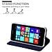 Custodia Compatibile Con Nokia Lumia 640 In Classy Blu Scuro - Coperchio Protettiva Con Chiusura Magnetica, Funzione Stand E Tasca Per Le Carte - Foto miniatura 6