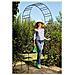 Arco Da Giardino Decorativo Per Rampicanti In Acciaio Colore Antracite - Foto miniatura 1