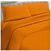 Set Completo Lenzuola 100% Microfibra - Una Piazza E Mezza, Lenzuolo Sopra 180 X 290 Cm, Lenzuolo Sotto 110/120 X 190/200 X 25 Cm, 1 Federa 52 X 82 Cm - Arancio Chiaro - Foto miniatura 1