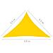 Parasole a Vela Oxford Triangolare 3,5x3,5x4,9 m Giallo - Foto miniatura 6