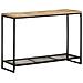 Tavolo Consolle 110x35x75 Cm In Legno Massello Di Mango - Foto miniatura 1