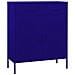 Armadietto Blu Marino 80x35x101,5 Cm In Acciaio - Foto miniatura 1