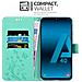 Custodia Compatibile Con Samsung Galaxy A40 / A40s In Turchese Fiore - Coperchio Protettivo In Design Floreale Con Chiusura Magnetica, Funzione Stand E Slot Per Carte - Foto miniatura 2