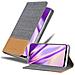 Custodia Compatibile Con Vivo X21 In Grigio Chiaro Marrone - Coperchio Protettiva Con Chiusura Magnetica, Funzione Stand E Tasca Per Le Carte - Foto miniatura 1