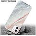 Custodia Compatibile Con Apple Iphone 12 / Iphone 12 Pro In Marmo Bianco Rosa No. 21 - Coperchio Protettivo In Silicone Tpu Con Motivo A Mosaico - Foto miniatura 4