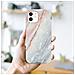 Custodia Compatibile Con Apple Iphone 12 / Iphone 12 Pro In Marmo Bianco Rosa No. 21 - Coperchio Protettivo In Silicone Tpu Con Motivo A Mosaico - Foto miniatura 7
