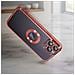 Cover Silicone Iphone 14 Pro Max Trasparente Bordo Rosa Cromato - Foto miniatura 4