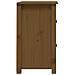 Comodino Miele 40x35x61,5 Cm In Legno Massello Di Pino - Foto miniatura 4