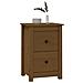 Comodino Miele 40x35x61,5 Cm In Legno Massello Di Pino - Foto miniatura 6