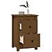 Comodino Miele 40x35x61,5 Cm In Legno Massello Di Pino - Foto miniatura 7
