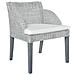 Sedia da Pranzo con Cuscino Grigio in Rattan Naturale 60 x 59 x 76 cm - Foto miniatura 1