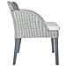 Sedia da Pranzo con Cuscino Grigio in Rattan Naturale 60 x 59 x 76 cm - Foto miniatura 3