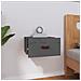 Comodino A Muro Grigio 40x29,5x22 Cm - Foto miniatura 3