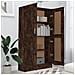 Libreria Rovere Fumo 82,5x30,5x150 Cm In Legno Multistrato - Foto miniatura 3