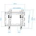 Lp1044t-b Supporto Tv A Parete 109,2 Cm (43"") Nero - Foto miniatura 6