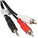 Cavo Stereo Da 5 M Con Connettore Maschio Jack Da 3,5 Mm A Due Connettori Rca Maschio - Foto miniatura 1